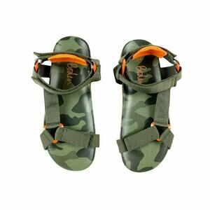 Mini Boden Ghillie Green Camouflage Sandals 34 Big Kid
